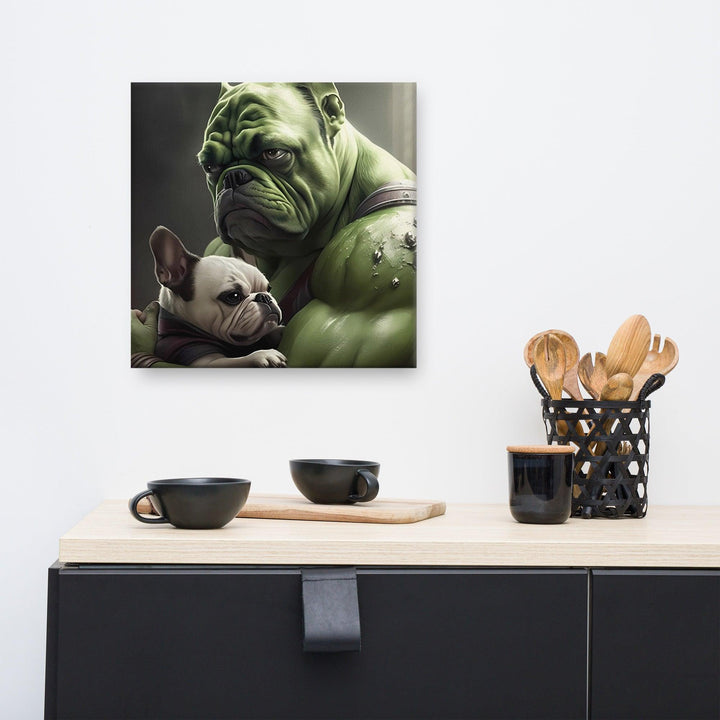 Hulk Frenchie Leinwand - Bobbis Store Hunde
