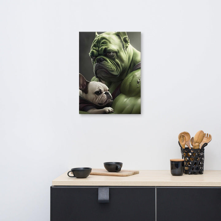 Hulk Frenchie Leinwand - Bobbis Store Hunde