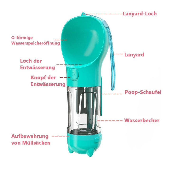 Hunde-Futterspender »Tragbare Haustier Wasserflasche 300ml - Bobbis Store Hunde