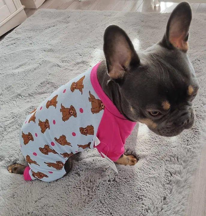 Hunde-Pyjama-Prints aus Baumwolle HÜNDCHEN - Bobbis Store Hunde