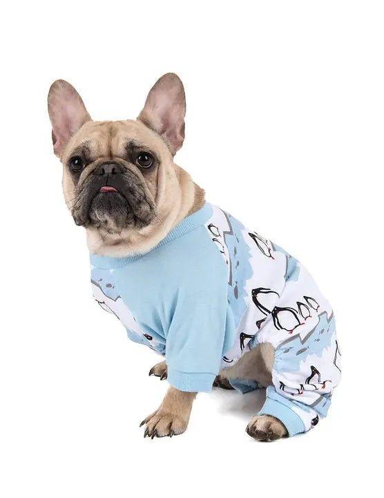 Hunde-Pyjama-Prints aus Baumwolle PINGUIN - Bobbis Store Hunde