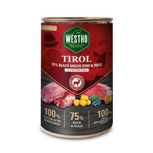 Hundefutter Tirol 400g (mit 75 % Black Angus Rind & Wild) - Bobbis Store Hunde