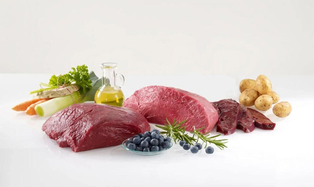 Hundefutter Tirol 400g (mit 75 % Black Angus Rind & Wild) - Bobbis Store Hunde