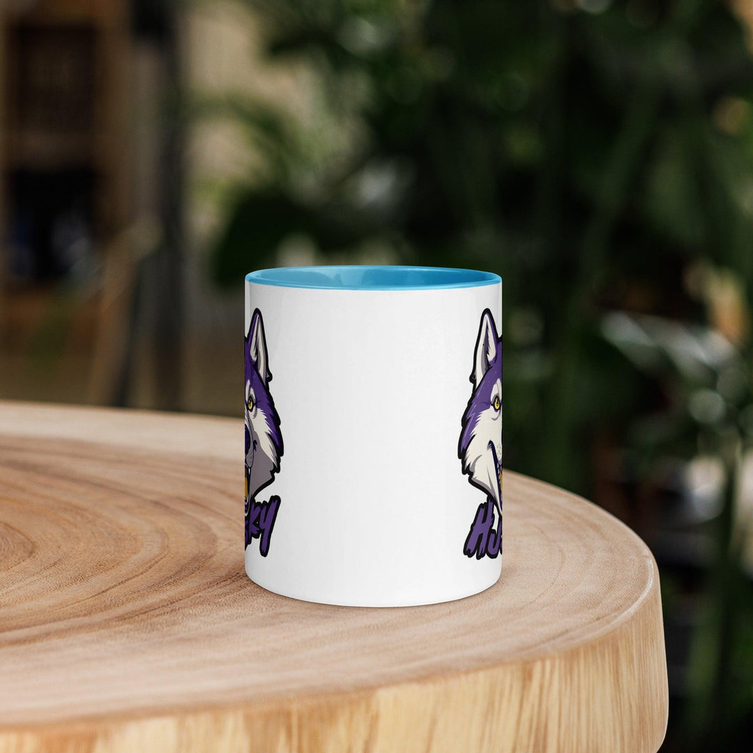Husky Tasse mit farbiger Innenseite - Bobbis Store Hunde