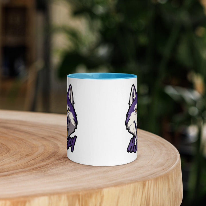 Husky Tasse mit farbiger Innenseite - Bobbis Store Hunde