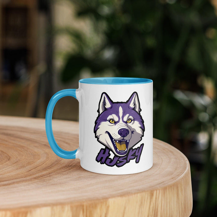 Husky Tasse mit farbiger Innenseite - Bobbis Store Hunde