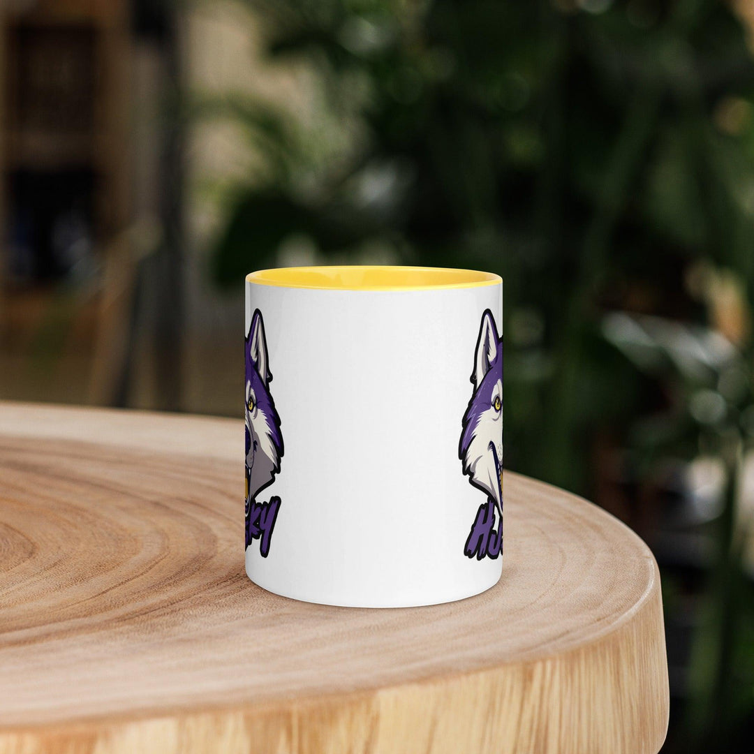 Husky Tasse mit farbiger Innenseite - Bobbis Store Hunde