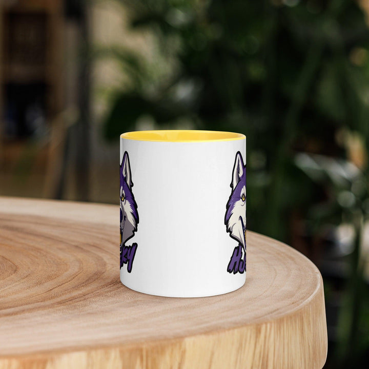 Husky Tasse mit farbiger Innenseite - Bobbis Store Hunde