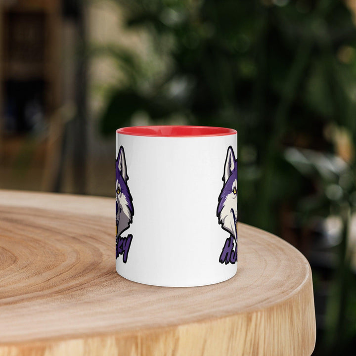 Husky Tasse mit farbiger Innenseite - Bobbis Store Hunde