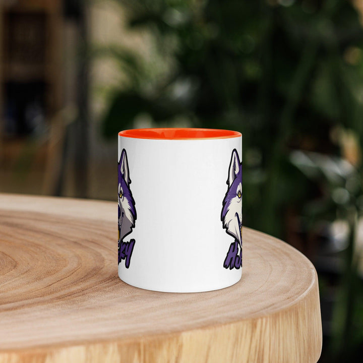 Husky Tasse mit farbiger Innenseite - Bobbis Store Hunde