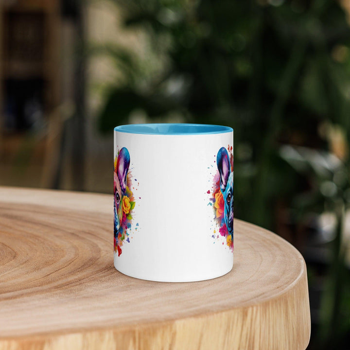i love you Frenchie Tasse mit farbiger Innenseite - Bobbis Store Hunde