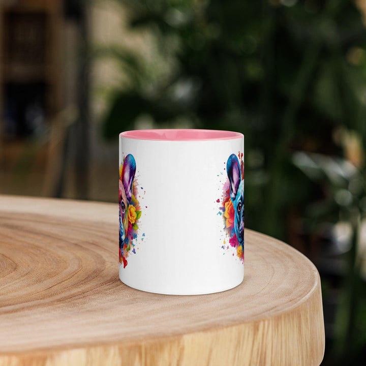 i love you Frenchie Tasse mit farbiger Innenseite - Bobbis Store Hunde