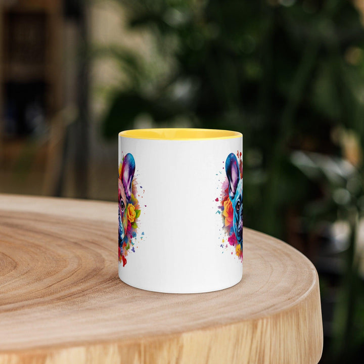 i love you Frenchie Tasse mit farbiger Innenseite - Bobbis Store Hunde