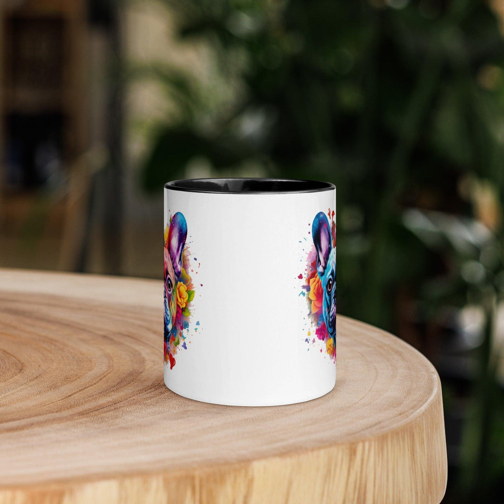 i love you Frenchie Tasse mit farbiger Innenseite - Bobbis Store Hunde