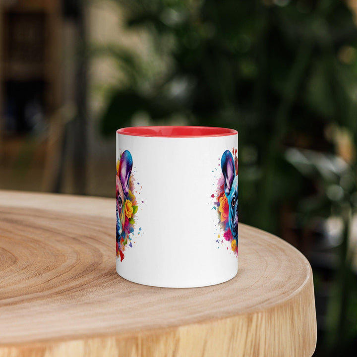 i love you Frenchie Tasse mit farbiger Innenseite - Bobbis Store Hunde