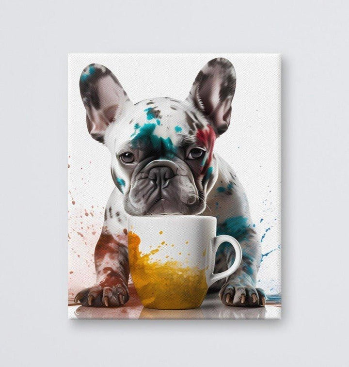 Kaffe Frenchie Leinwand - Bobbis Store Hunde