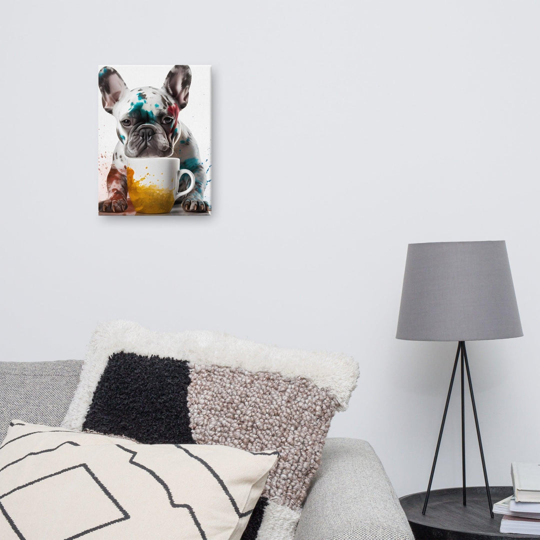 Kaffe Frenchie Leinwand - Bobbis Store Hunde