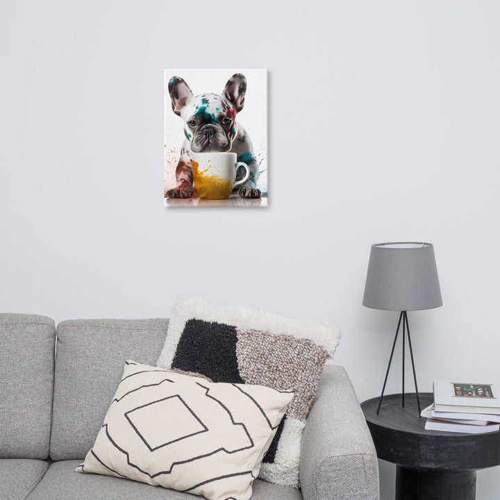 Kaffe Frenchie Leinwand - Bobbis Store Hunde
