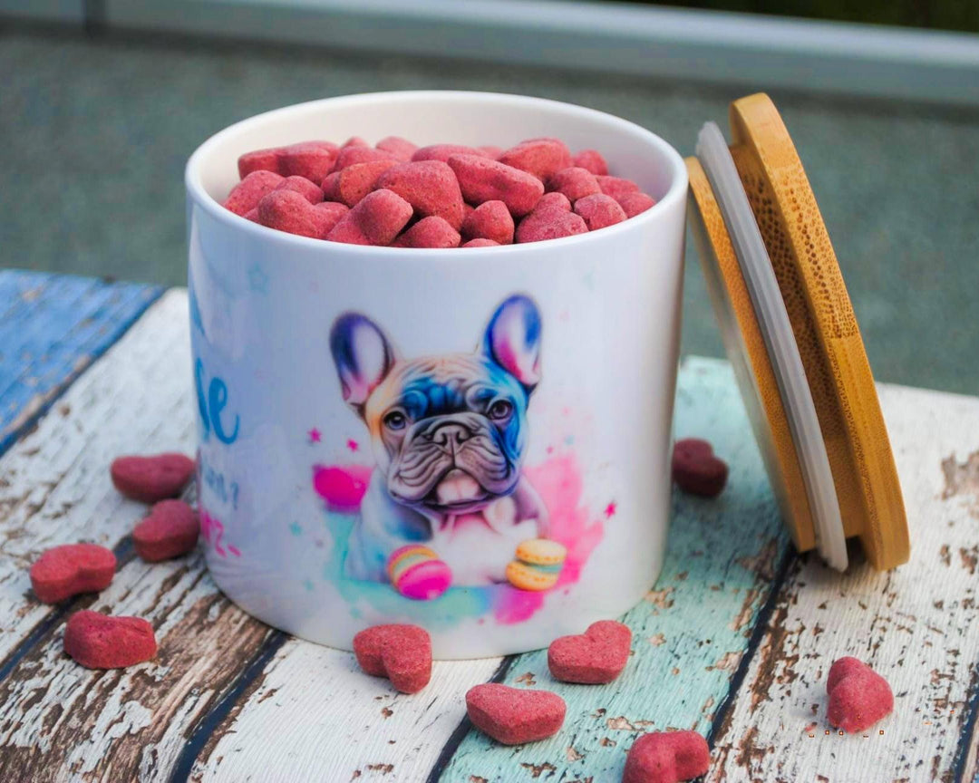 Keks Frenchie-Keksdose / Leckerlidose - Bobbis Store Hunde