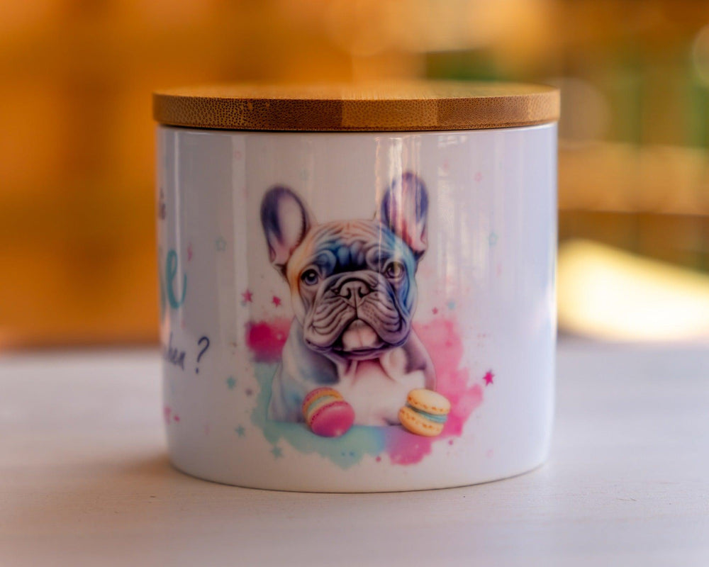 Keks Frenchie-Keksdose / Leckerlidose - Bobbis Store Hunde