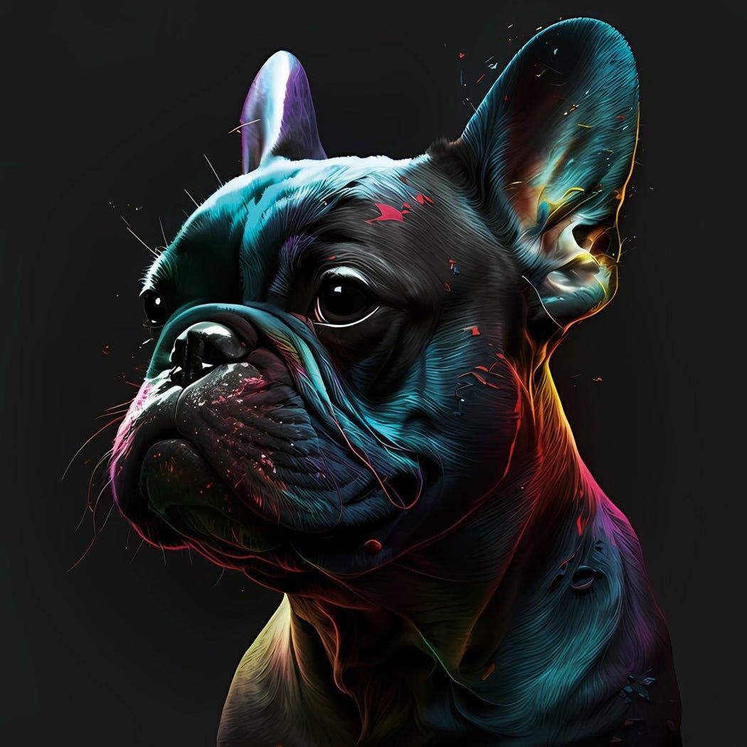 Kunst Frenchie Leinwand - Bobbis Store Hunde