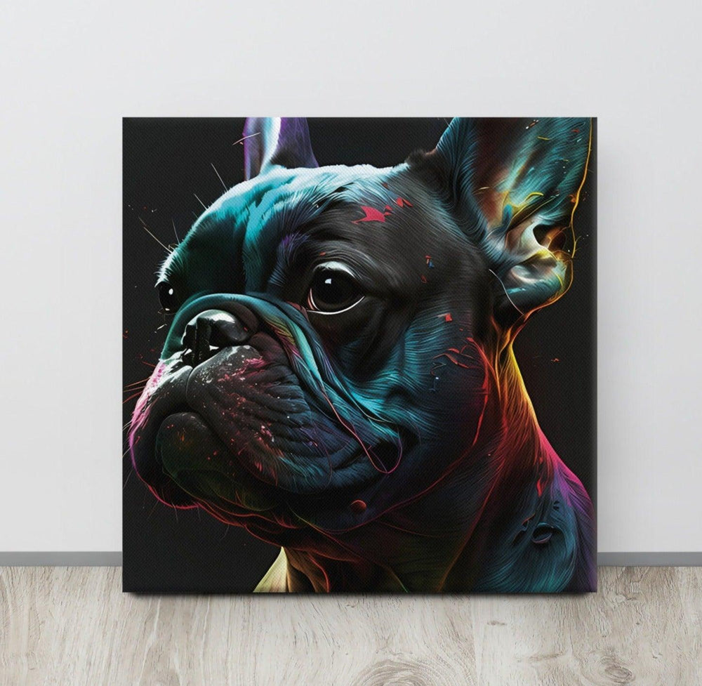 Kunst Frenchie Leinwand - Bobbis Store Hunde