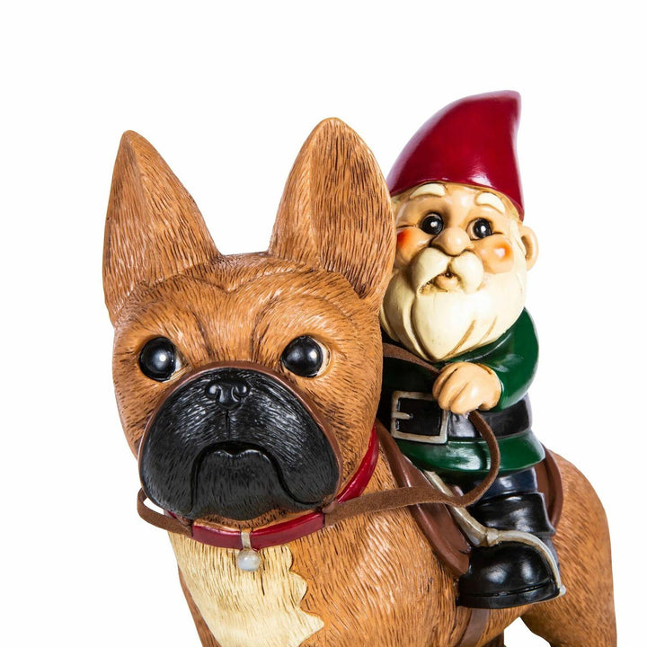 KwirkWorks Gartenzwerg – Französische Bulldogge – 22,9 cm hoch - Bobbis Store Hunde