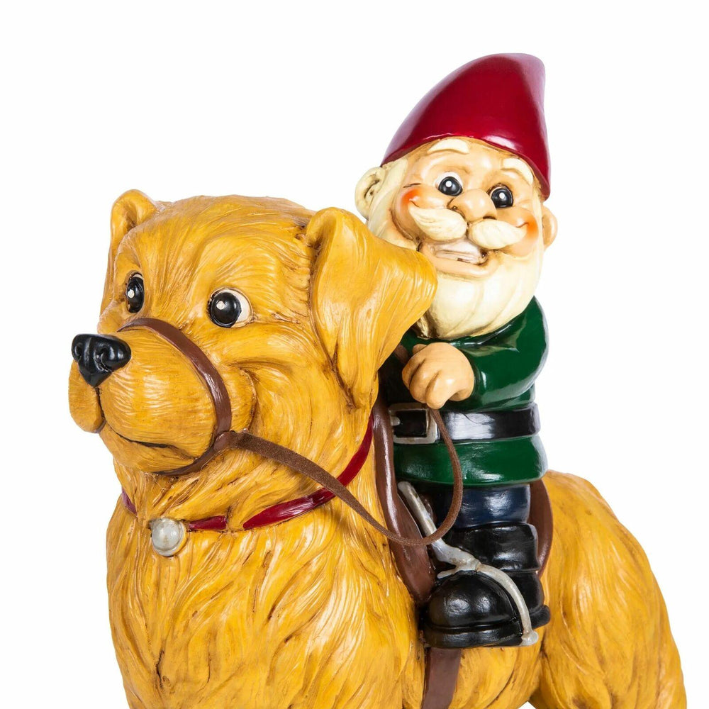 KwirkWorks Gartenzwerg – Golden Retriever – 22,9 cm hoch - Bobbis Store Hunde