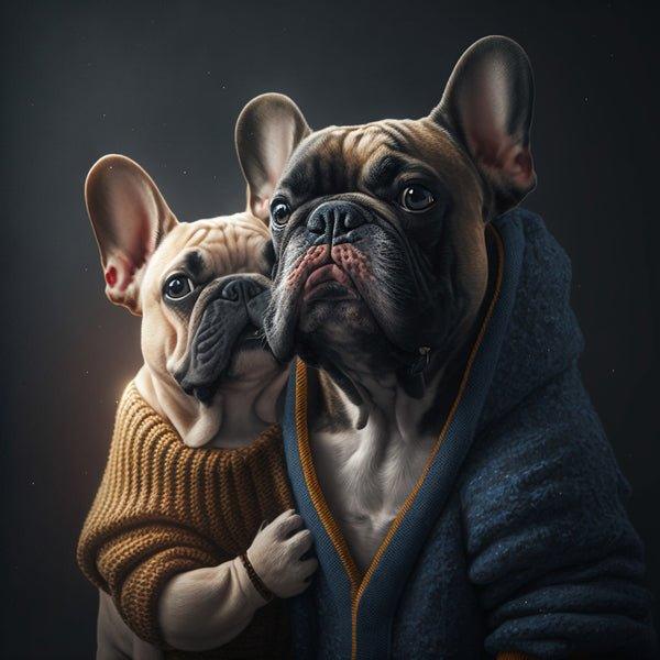 Liebespaar Leinwand - Bobbis Store Hunde