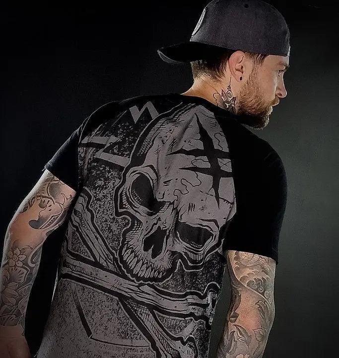 RAGLAN-T-SHIRT BLAZON GRAU - Bobbis Store Hunde