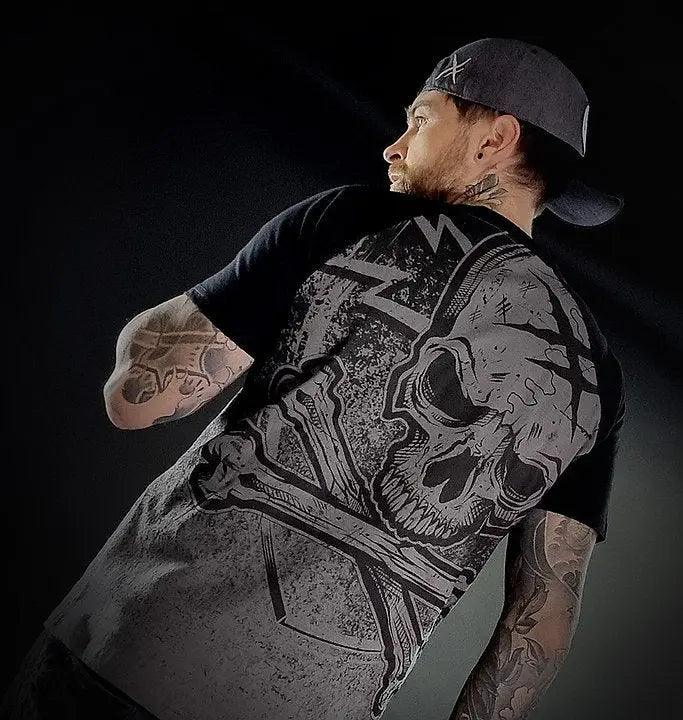 RAGLAN-T-SHIRT BLAZON GRAU - Bobbis Store Hunde