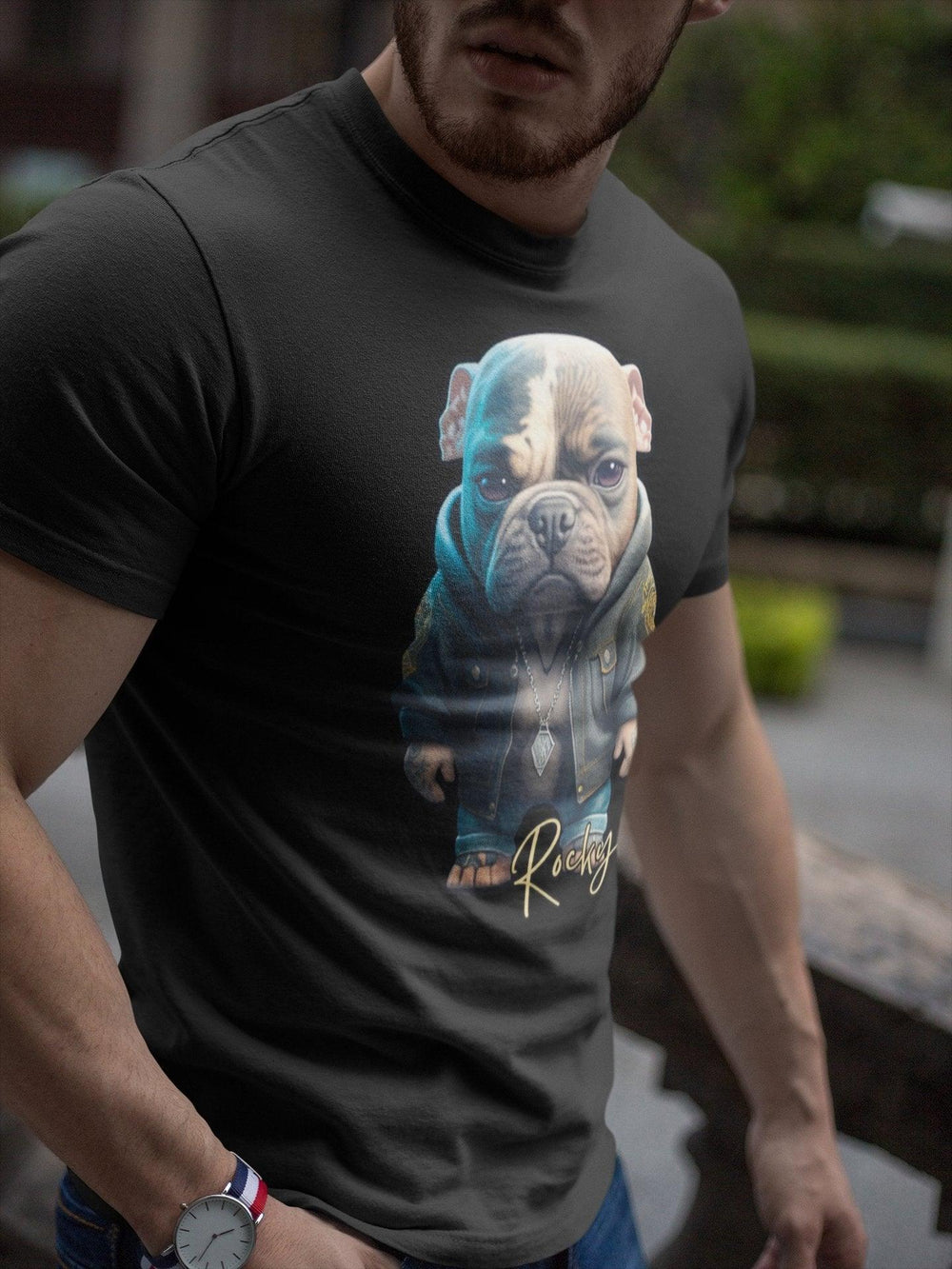 Rocky Unisex-Bio-Baumwoll-T-Shirt - Bobbis Store Hunde