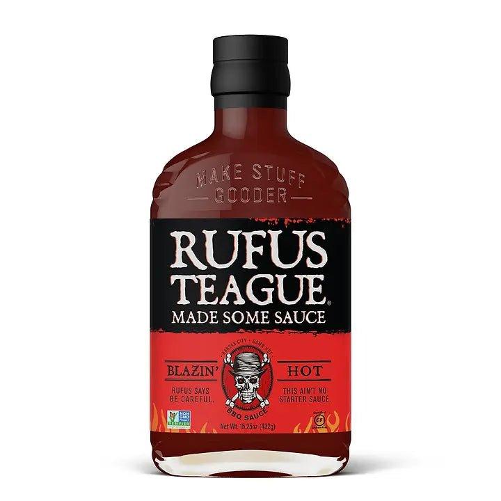 Rufus Teaque Barbecue Sauce Blazin' Hot von Rufus Teaque 432g. - Bobbis Store Hunde