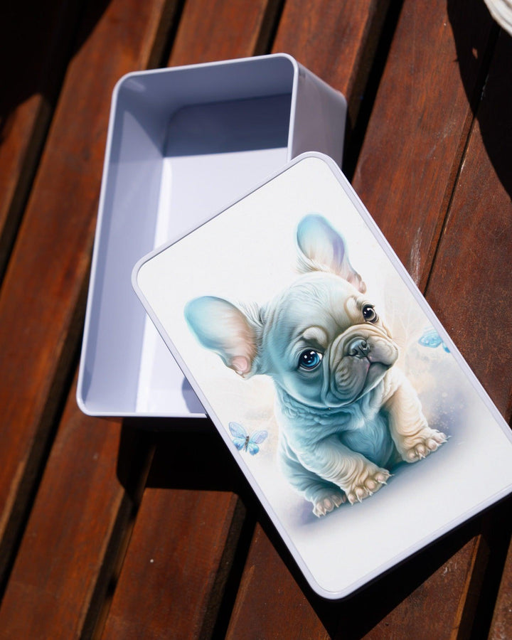 Schmetterlings Frenchie Brotdose / Geschenkdose - Bobbis Store Hunde
