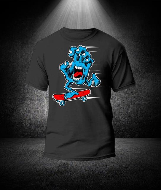 SKATER HAND SCARY Unisex-Bio-Baumwoll-T-Shirt - Bobbis Store Hunde