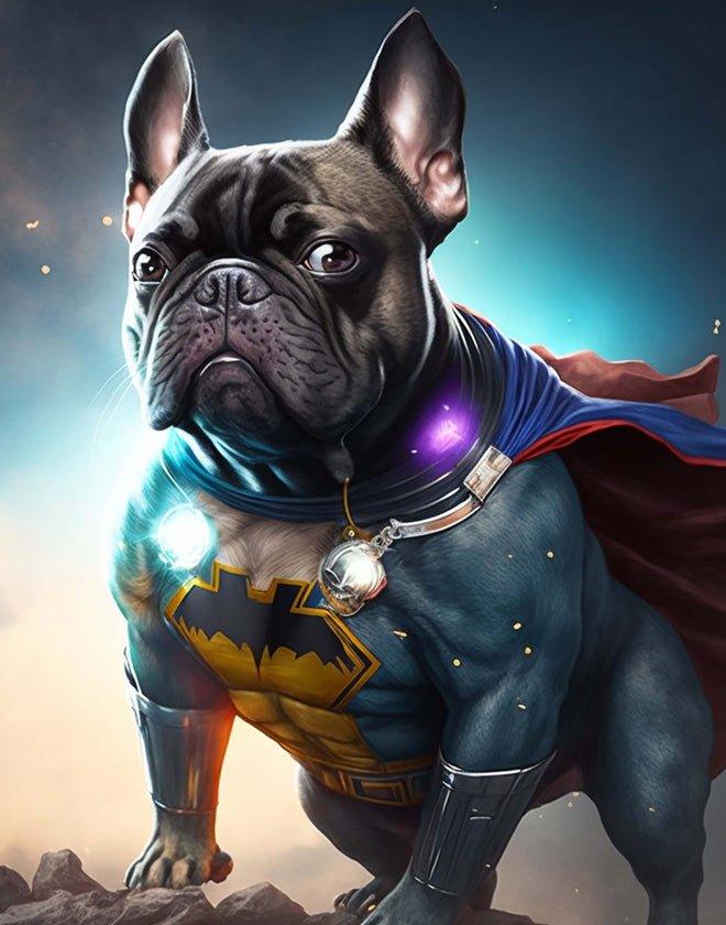 Super Frenchie Leinwand - Bobbis Store Hunde