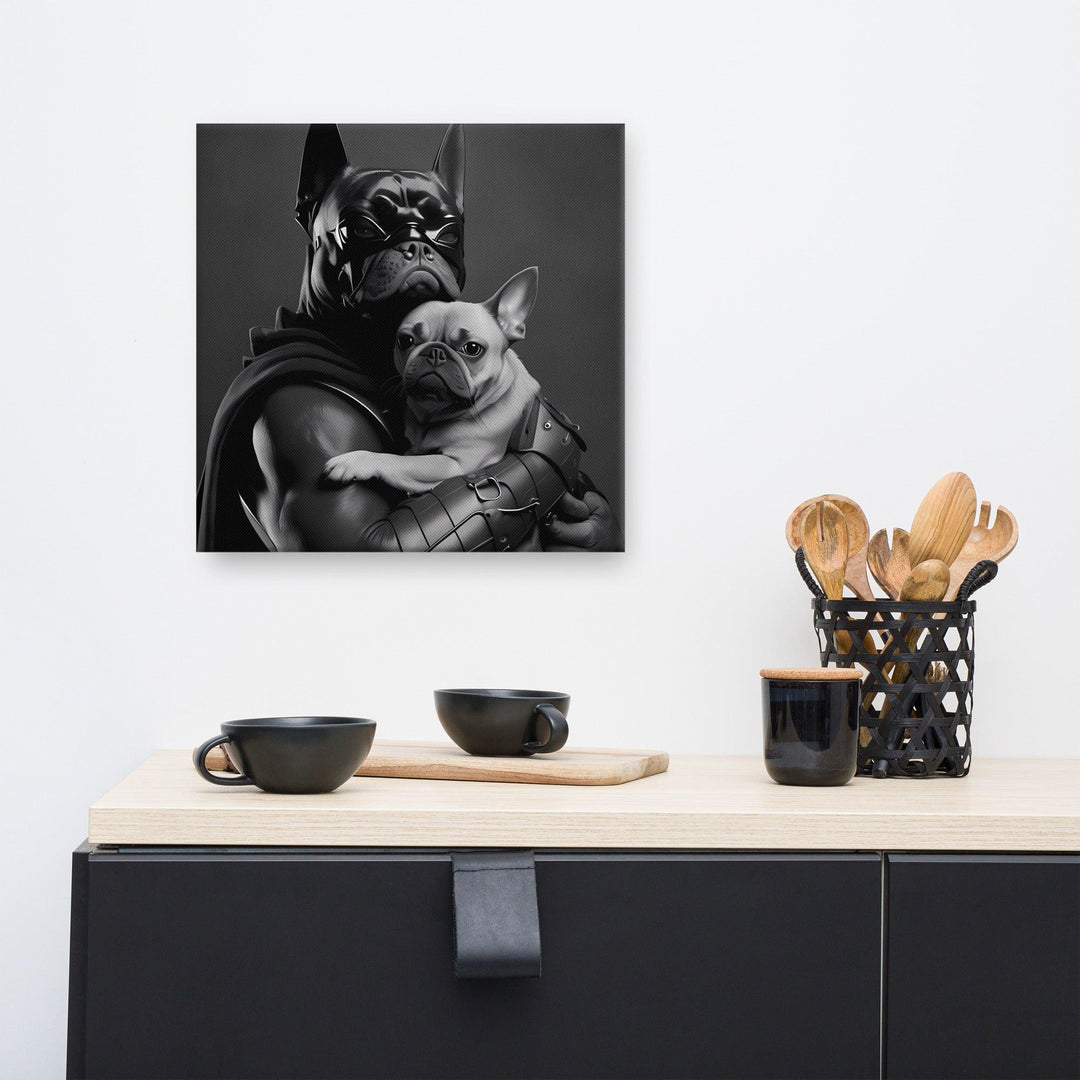 The Bat Frenchie Leinwand - Bobbis Store Hunde