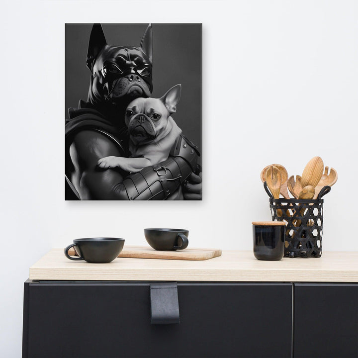 The Bat Frenchie Leinwand - Bobbis Store Hunde