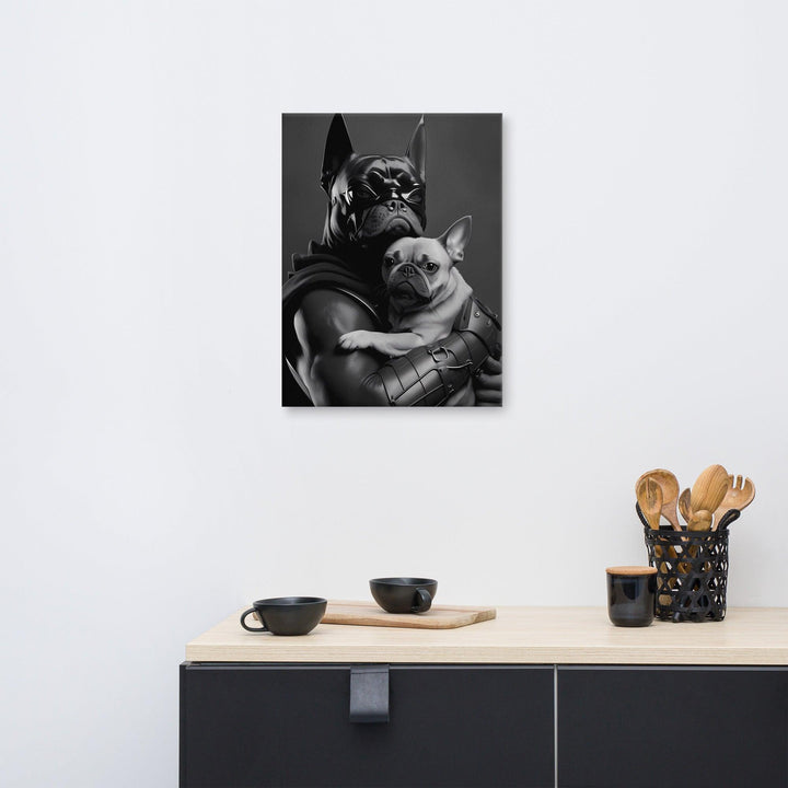 The Bat Frenchie Leinwand - Bobbis Store Hunde