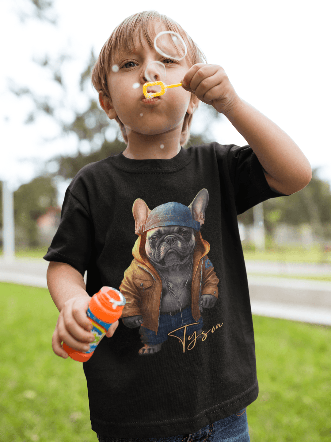 Tyson Bio-Baumwoll-T-Shirt für Kinder - Bobbis Store Hunde