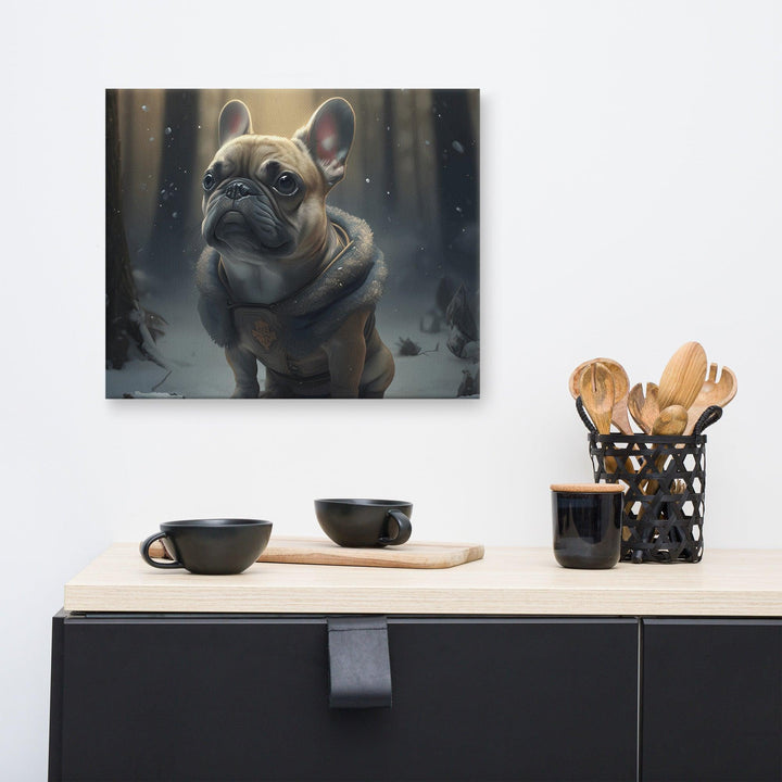 Viking Frenchie Leinwand - Bobbis Store Hunde