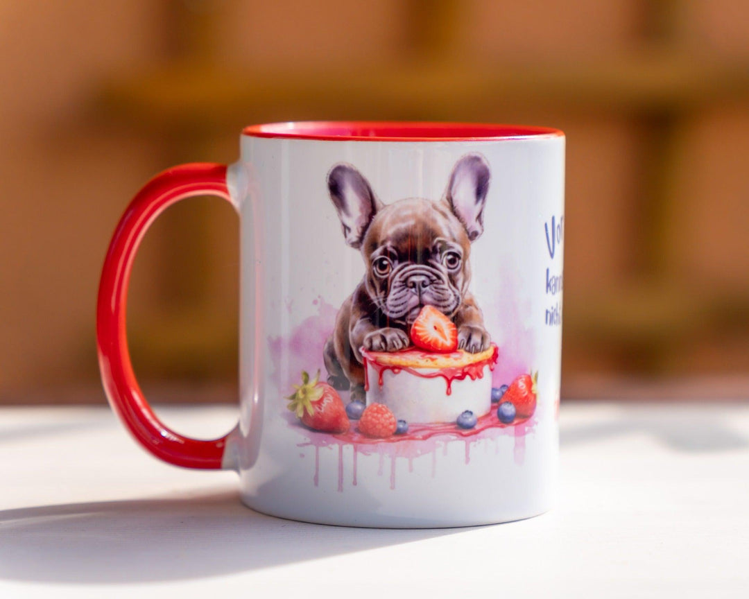 Vor Kuchen kannst Du Dich nicht verstecken - Tasse - Bobbis Store Hunde