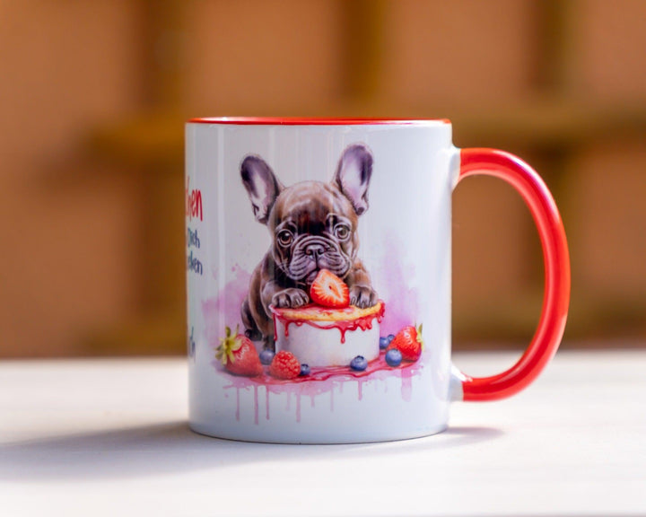 Vor Kuchen kannst Du Dich nicht verstecken - Tasse - Bobbis Store Hunde