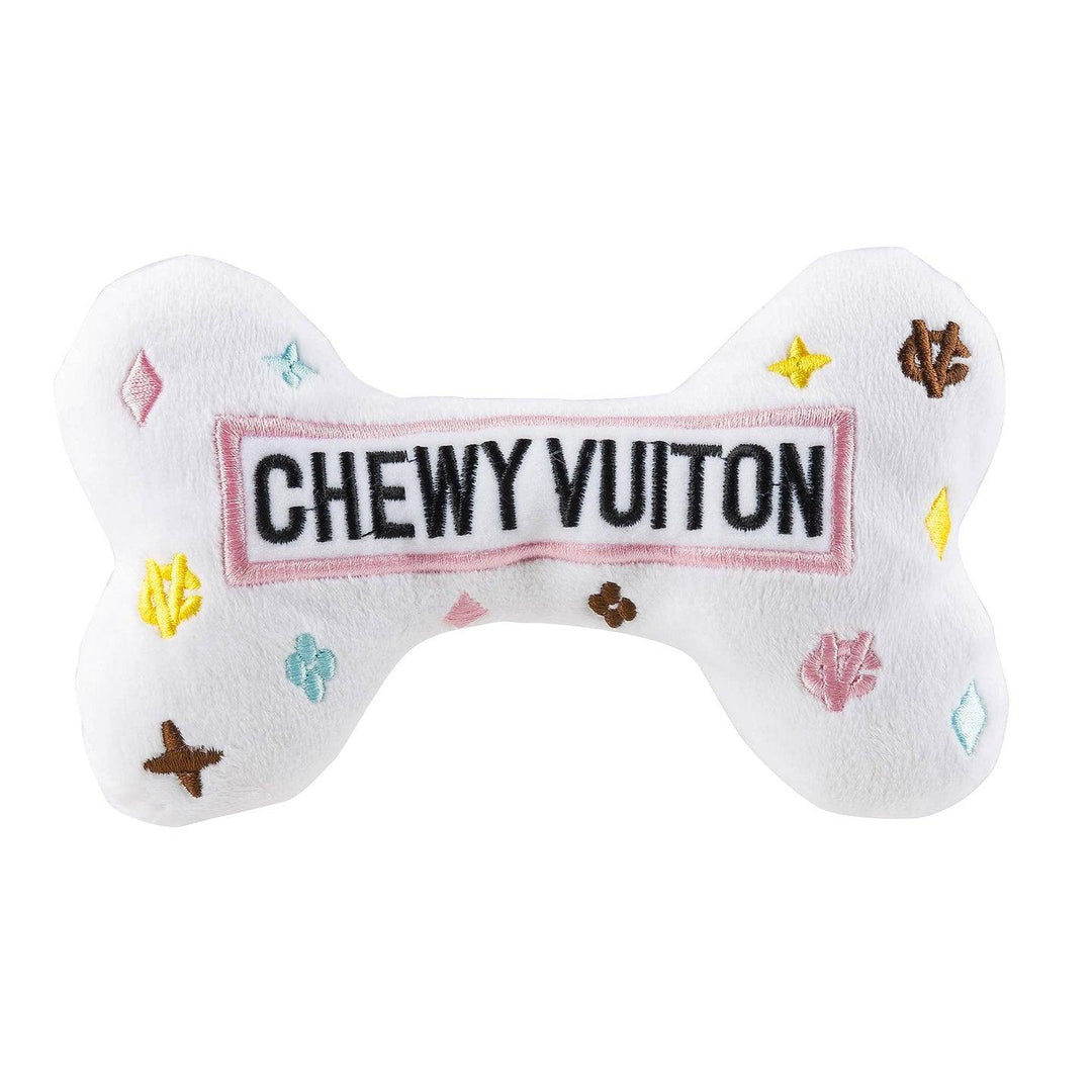 Weiße Chewy Vuiton Knochen - Bobbis Store Hunde