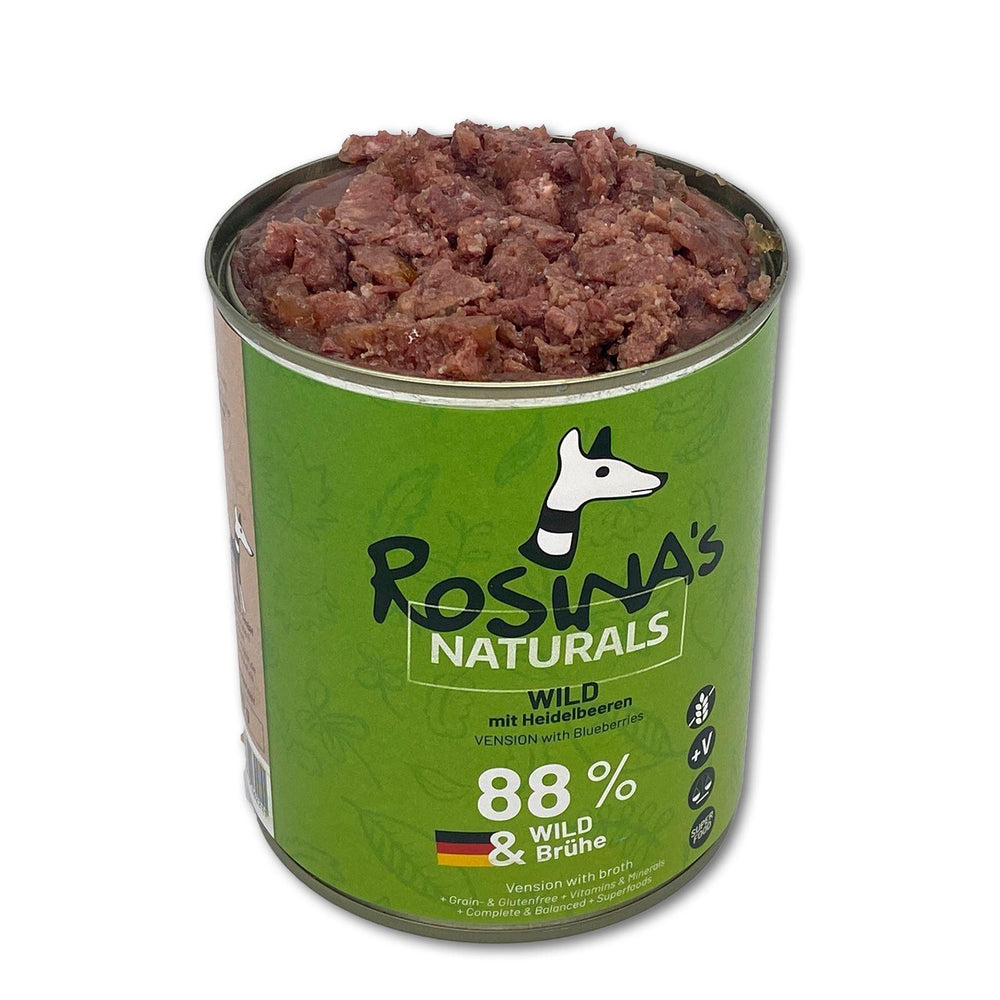 Wild mit Heidelbeeren, 800 g Dose - Bobbis Store Hunde