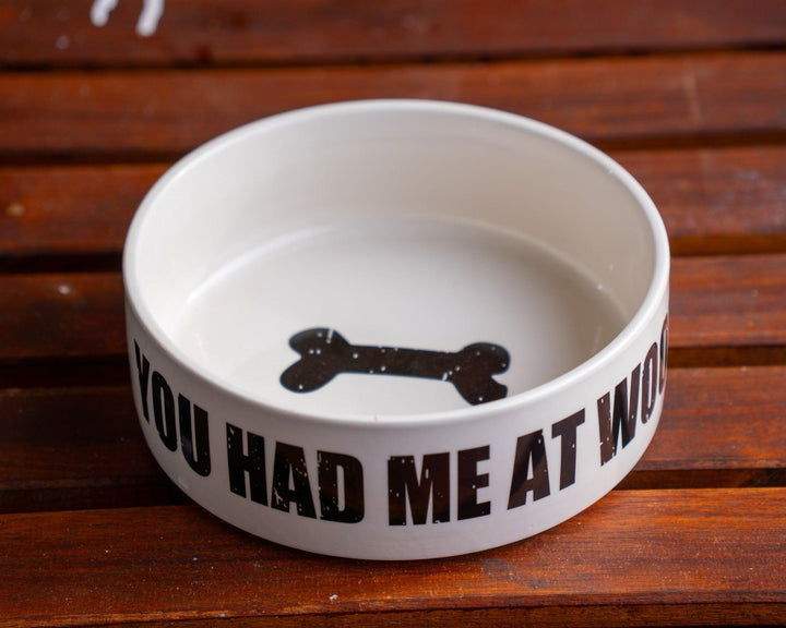 YOU HAD ME AT WOOF Hundenapf - Bobbis Store Hunde