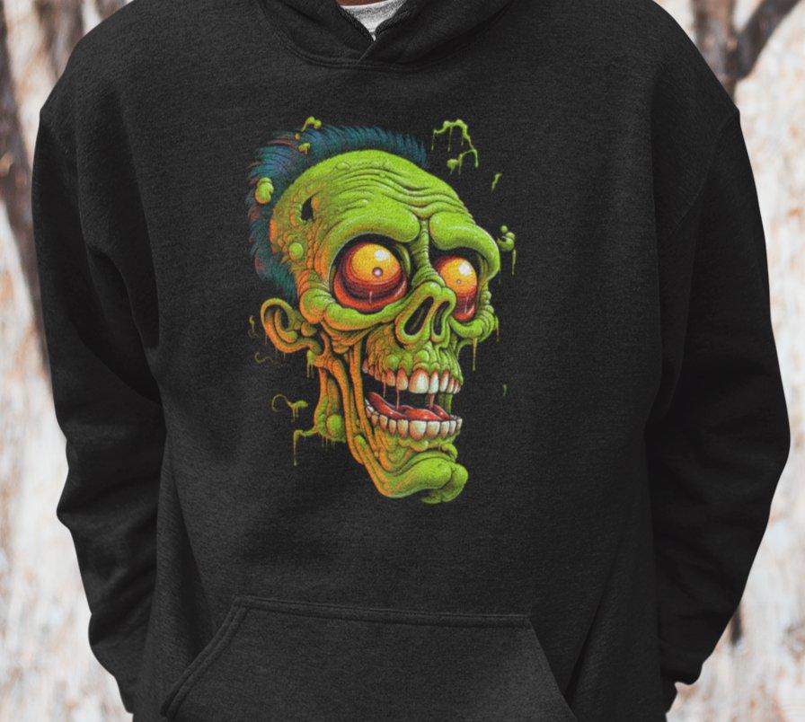 Zombie Hochwertiger Öko Kapuzenpullover - Bobbis Store Hunde